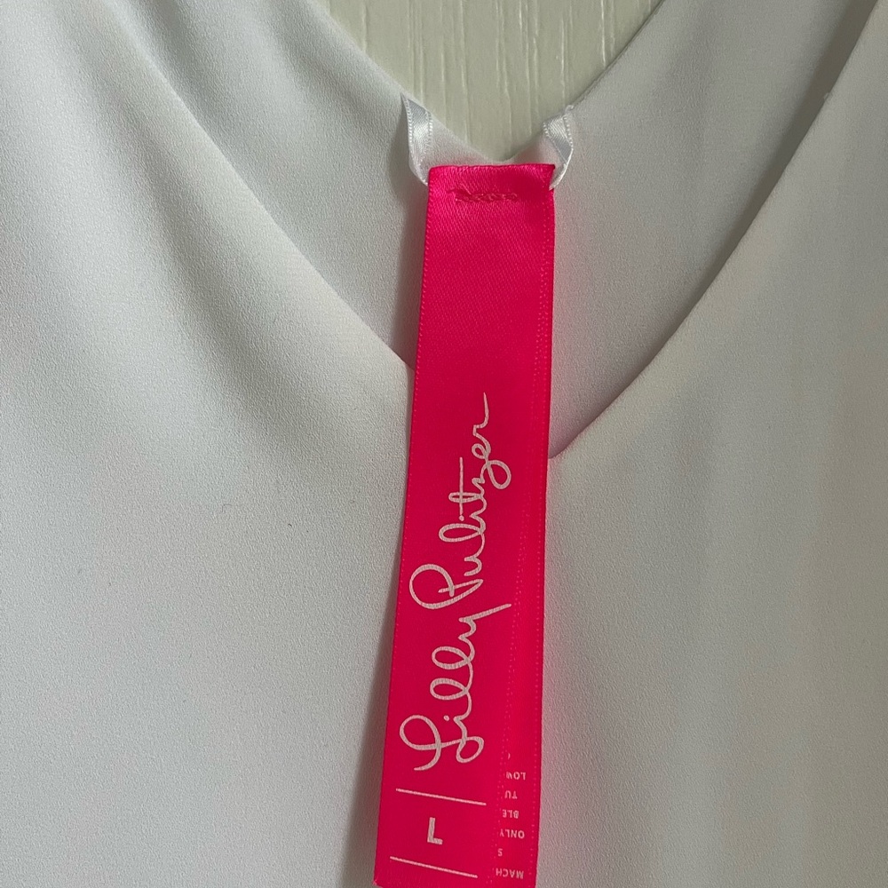 Lilly Pulitzer White Florin V-Neck Camisole - Picture 4 of 5